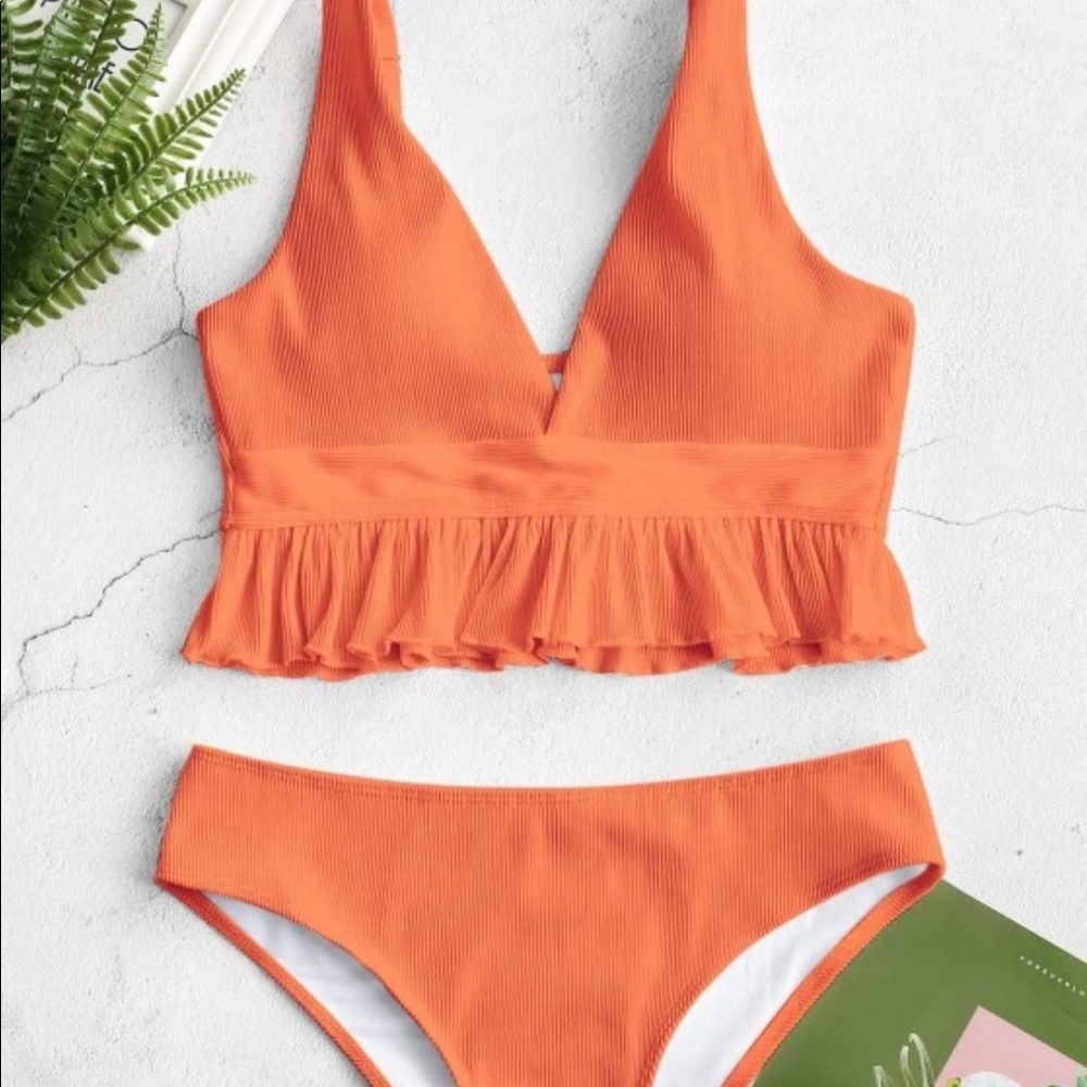 two piece swim suit zaful brand new